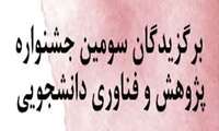 برگزیدگان سومین جشنواره پژوهش و فناوری بخش دانشجویی معرفی شدند